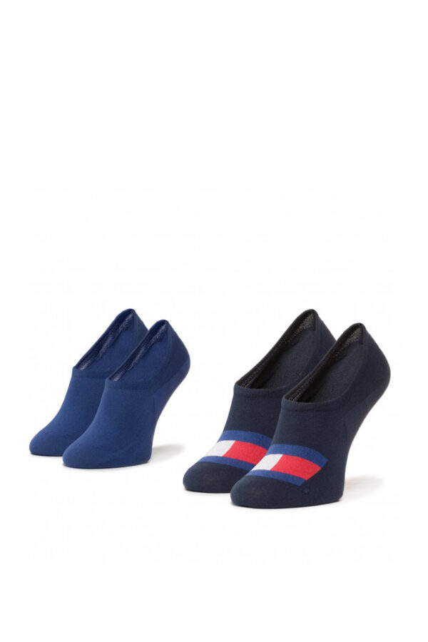 Tommy Hilfiger Socks - TH MEN FOOTIE 2P FLAG blue