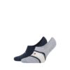 Tommy Hilfiger Socks - TH MEN FOOTIE HIGH CUT 2P MULTICOLOR MELANGE multicolor