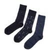 Tommy Hilfiger Socks - TH MEN MIXED STRIPES GIFTBOX 3P blue