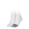 Tommy Hilfiger Socks - TH WOMEN FOOTIE 2P MESH FLAG white