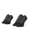 Tommy Hilfiger Socks - TH WOMEN FOOTIE 2P TH BURN OUT black