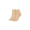 Tommy Hilfiger Socks - TH WOMEN SNEAKER 2P LUREX beige