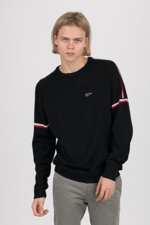 Tommy Hilfiger Sweater - 2 MB TECH STRIPE SWEATER black
