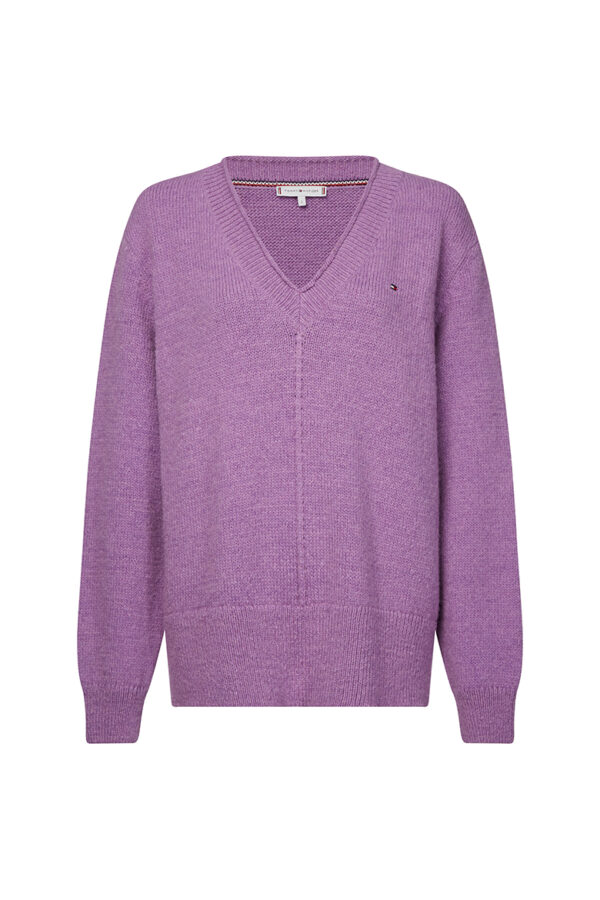 Tommy Hilfiger Sweater - AD CEVIE V-NK SWT purple