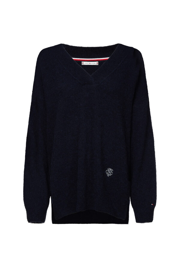 Tommy Hilfiger Sweater - CANDACE V-NK SWTR black