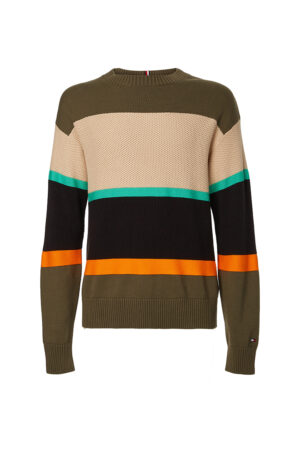 Tommy Hilfiger Sweater - COLOURBLOCK STRUCTURE SWEATER multicolour