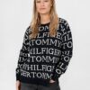 Tommy Hilfiger Sweater - GRAPHIC ALL OVER C-NK SWEATER LS blue