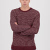 Tommy Hilfiger Sweater - HONEYCOMB SLUB SWEATER burgundy