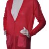 Tommy Hilfiger Sweater - PEPA FABRIC MIX V-NK CARDI red