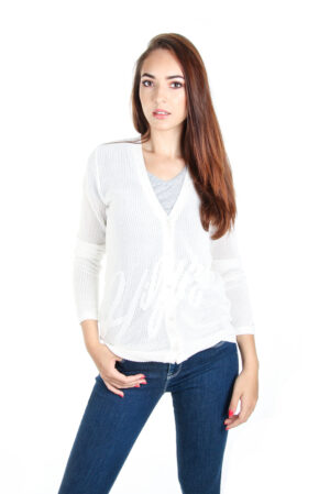 Tommy Hilfiger Sweater - TESSA V-NK EASY CARDI white Tommy Hilfiger Sweater - TESSA V-NK EASY CARDI white