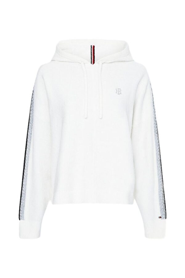Tommy Hilfiger Sweater - TH FLEX RELAXED HOODIE SWEATER white