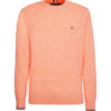 Tommy Hilfiger Sweater - TIPPED PIMA CTN MOULINE C-NK orange