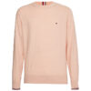 Tommy Hilfiger Sweater - TIPPED PIMA CTN MOULINE C-NK pink