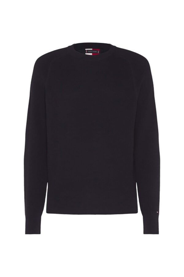 Tommy Hilfiger Sweater - TWO STRUCTURE SWEATER dark blue