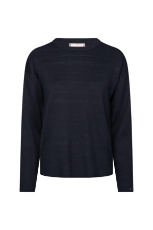 Tommy Hilfiger Sweater - VELMA REVERSIBLE SWTR dark blue Tommy Hilfiger Sweater - VELMA REVERSIBLE SWTR dark blue