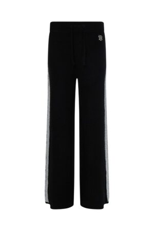Tommy Hilfiger Sweatpants - TH FLEX WIDE LEG PANT black