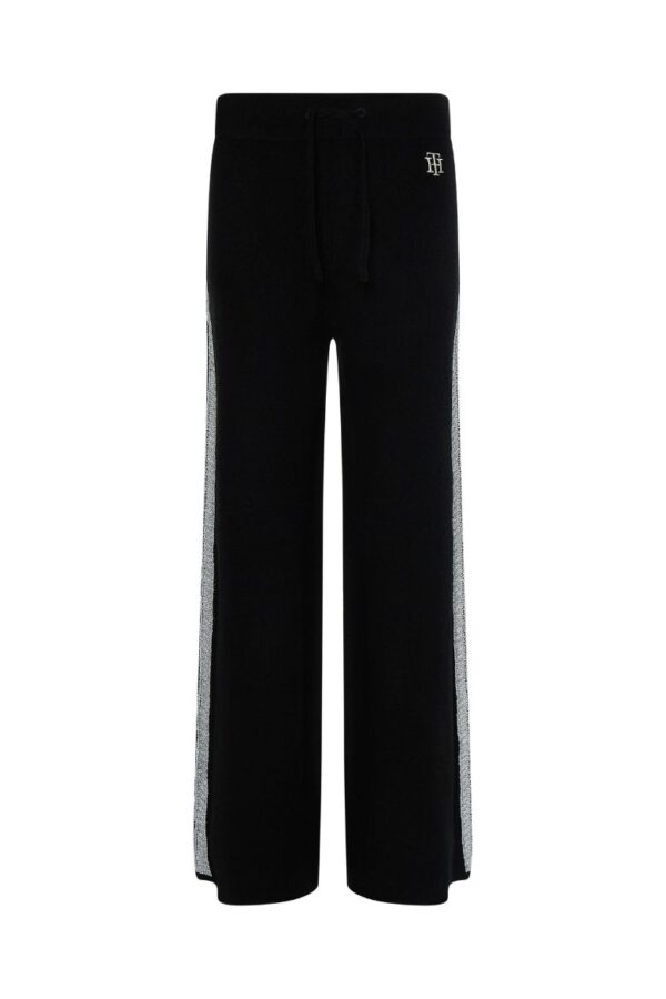 Tommy Hilfiger Sweatpants - TH FLEX WIDE LEG PANT black