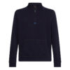 Tommy Hilfiger Sweatshirt - RECYCLED COTTON MOCK NECK dark blue