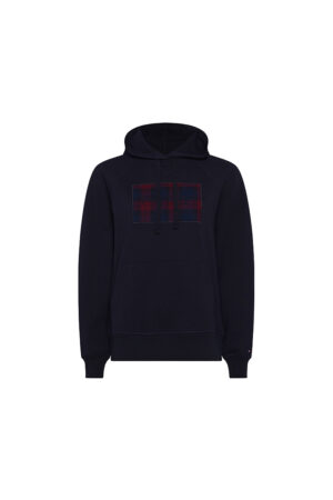 Tommy Hilfiger Sweatshirt - REGULAR CHECK HOODIE LS dark blue Tommy Hilfiger Sweatshirt - REGULAR CHECK HOODIE LS dark blue
