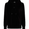 Tommy Hilfiger Sweatshirt - RELAXED VELVET HOODIE black