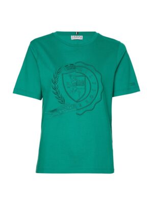 Tommy Hilfiger T-Shirt - ICON REG CREST C-NK TEE SS green