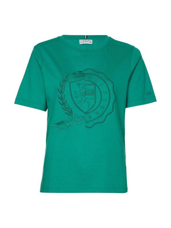 Tommy Hilfiger T-Shirt - ICON REG CREST C-NK TEE SS green