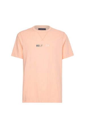 Tommy Hilfiger T-shirt - CONTRAST STITCH TEE orange