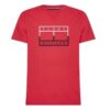 Tommy Hilfiger T-shirt - OUTLINE LINEAR FLAG TEE red