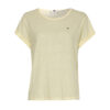 Tommy Hilfiger T-shirt - RLX LINEN LYOCELL C-NK TOP SS yellow