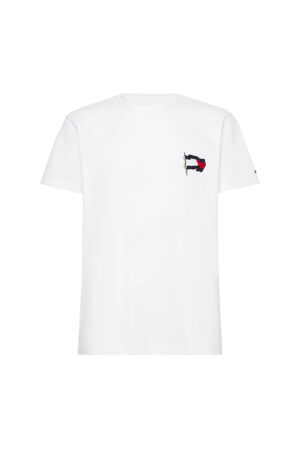 Tommy Hilfiger T-shirt - WAVY FLAG CASUAL TEE white