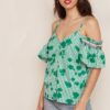 Tommy Hilfiger Top - HELENE TOP SS green