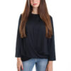 Tommy Hilfiger Top - LEE C-NK TOP 3/4 SLV Dark Blue