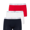 Tommy Hilfiger Underwear Boxeralsók 'Essential'  tengerészkék / világosszürke / piros / fehér-Ár