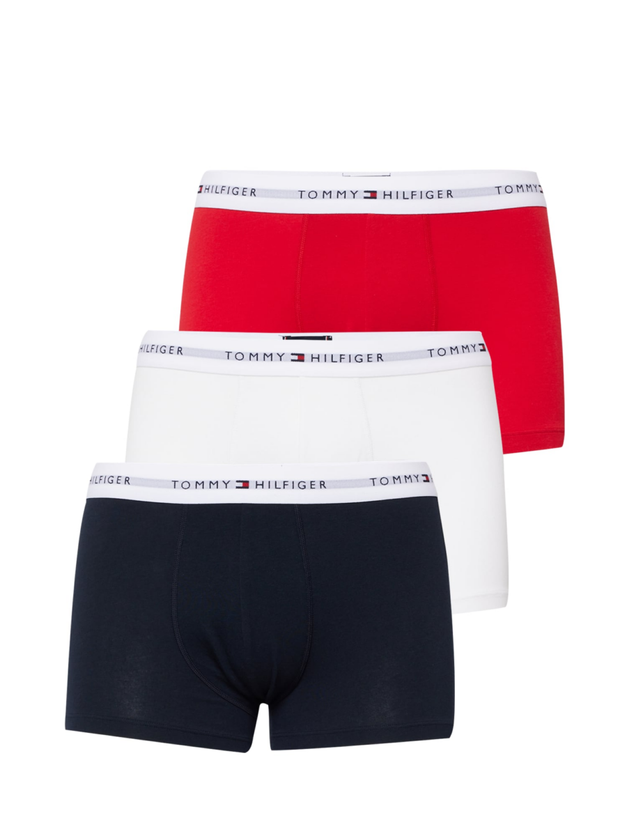 Tommy Hilfiger Underwear Boxeralsók 'Essential'  tengerészkék / világosszürke / piros / fehér-Ár