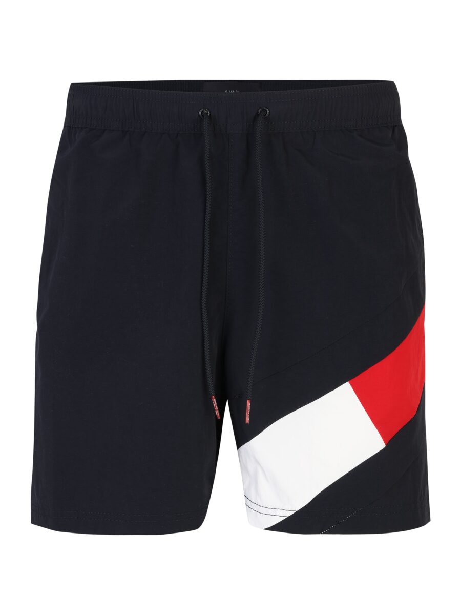 Tommy Hilfiger Underwear Rövid fürdőnadrágok  tengerészkék / piros / fehér-hu