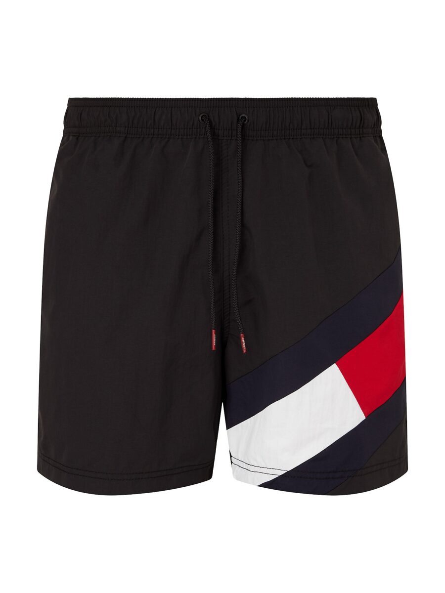 Tommy Hilfiger Underwear Rövid fürdőnadrágok  tengerészkék / világospiros / fekete / fehér-hu