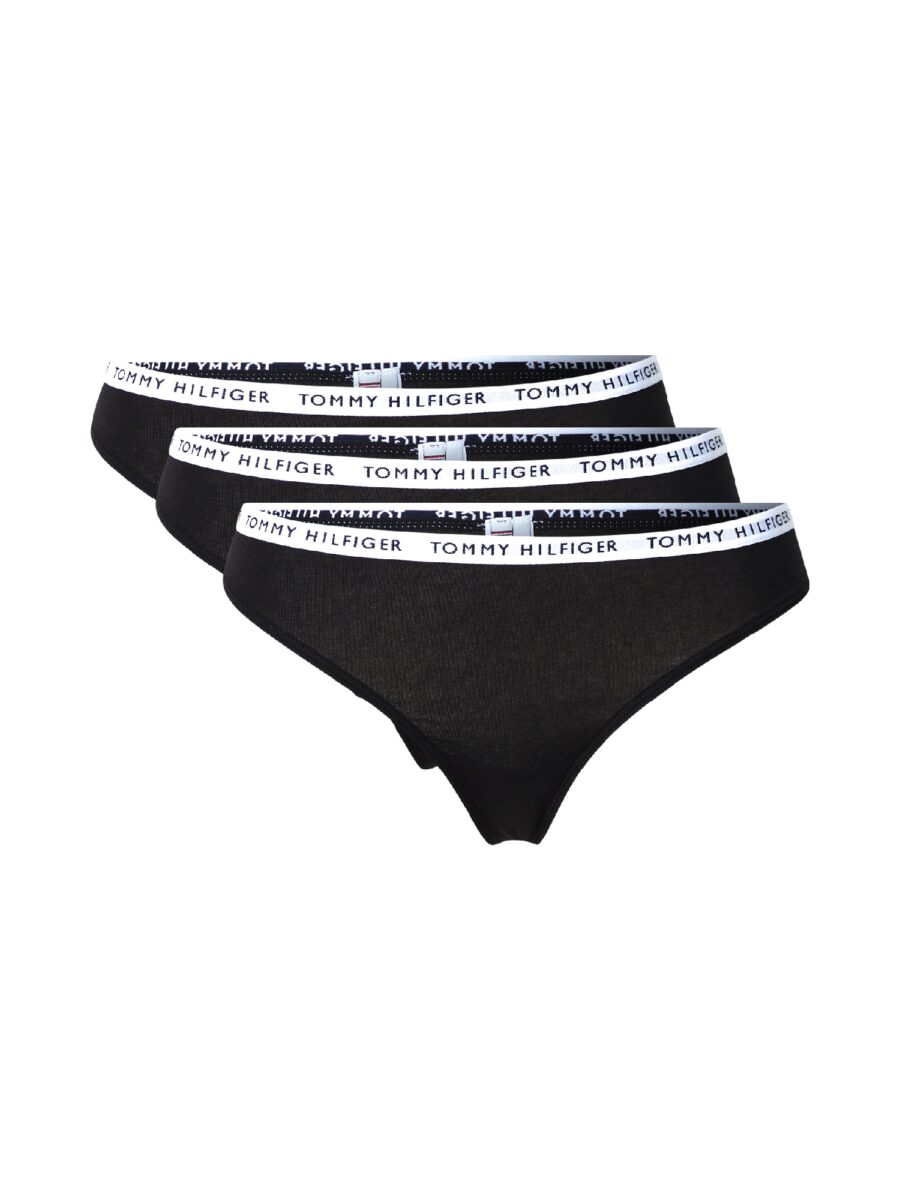 Tommy Hilfiger Underwear String bugyik  fekete / fehér-hu