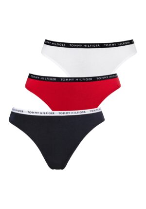 Tommy Hilfiger Underwear String bugyik  tengerészkék / sötétvörös / fekete / fehér-hu