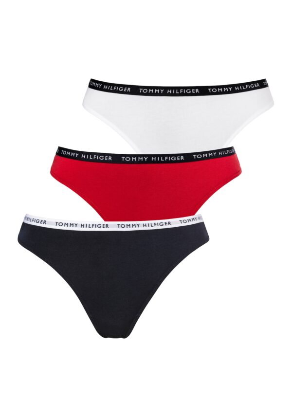 Tommy Hilfiger Underwear String bugyik  tengerészkék / sötétvörös / fekete / fehér-hu