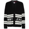 Tommy Jeans Cardigan - TJM STRIPE GRAPHIC CARDIGAN black