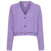 Tommy Jeans Cardigan - TJW CROP FURRY CARDIGAN purple