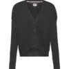 Tommy Jeans Cardigan - TJW ESSENTIAL RIB CARDIGAN black