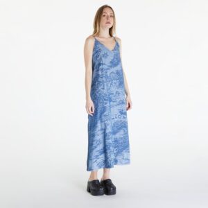 Tommy Jeans Chambray Sleeveless Maxi Dress Hawaiian Denim Laser XS-alacsony-ár