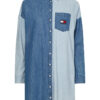Tommy Jeans Dress - TJW ARCHIVE DENIM SHIRT DRESS blue