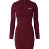 Tommy Jeans Dress - TJW LS SIGNATURE BOD red