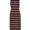 Tommy Jeans Dress - TJW SIDE SLIT STRIPE DRESS blue