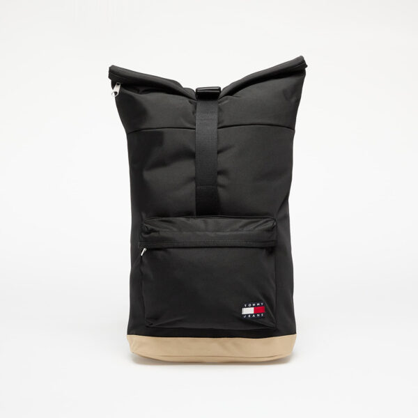 Tommy Jeans Essential Daily Rollto Backpack Black Universal-alacsony-ár
