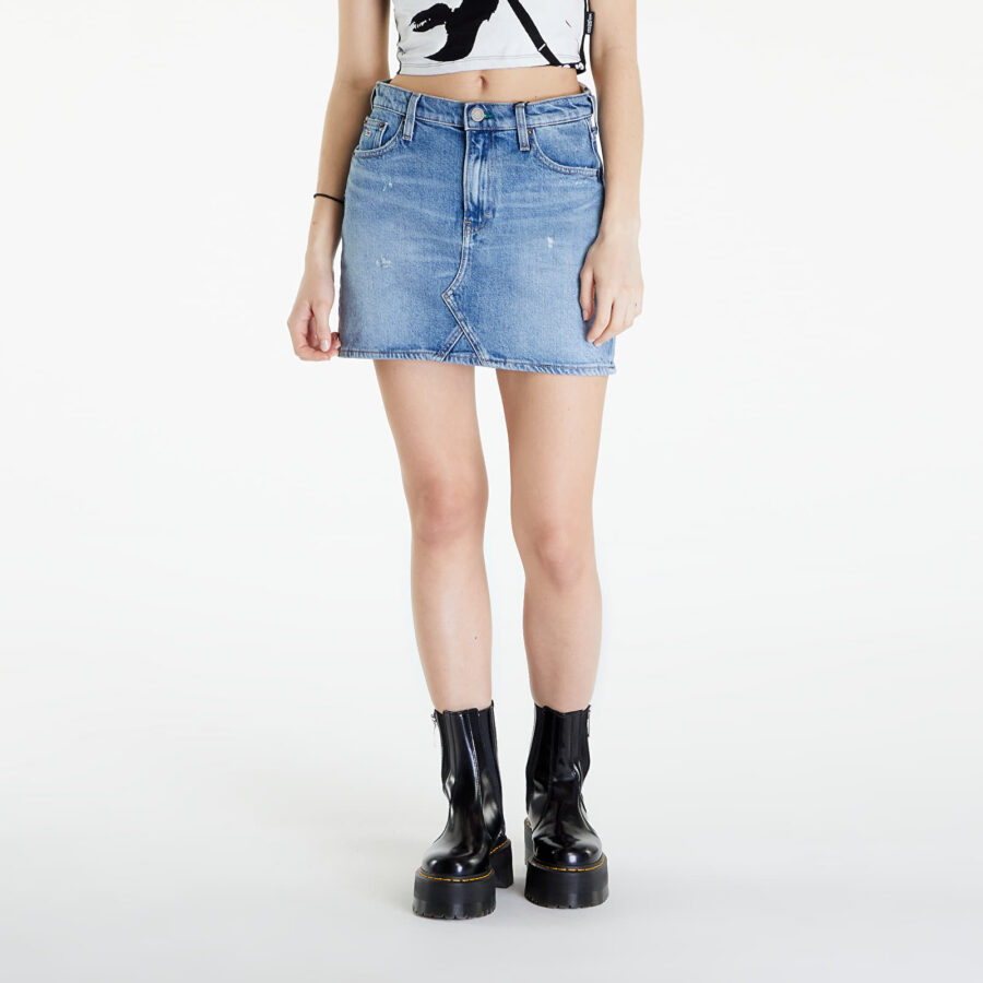 Tommy Jeans Izzie Mid Rise Mini Classic Skirt Denim 29-alacsony-ár