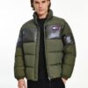 Tommy Jeans Jacket - TJM TONAL COLORBLOCK PUFFER green
