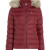 Tommy Jeans Jacket - TJW BASIC HOODED DOW red